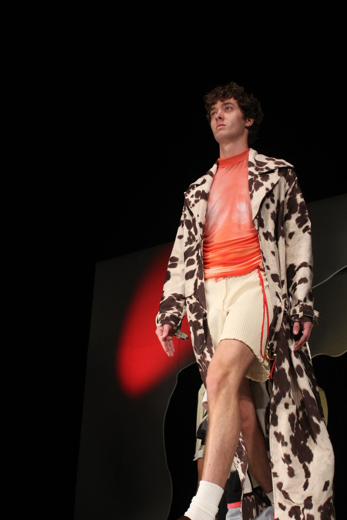 Runway — low angle, cow look