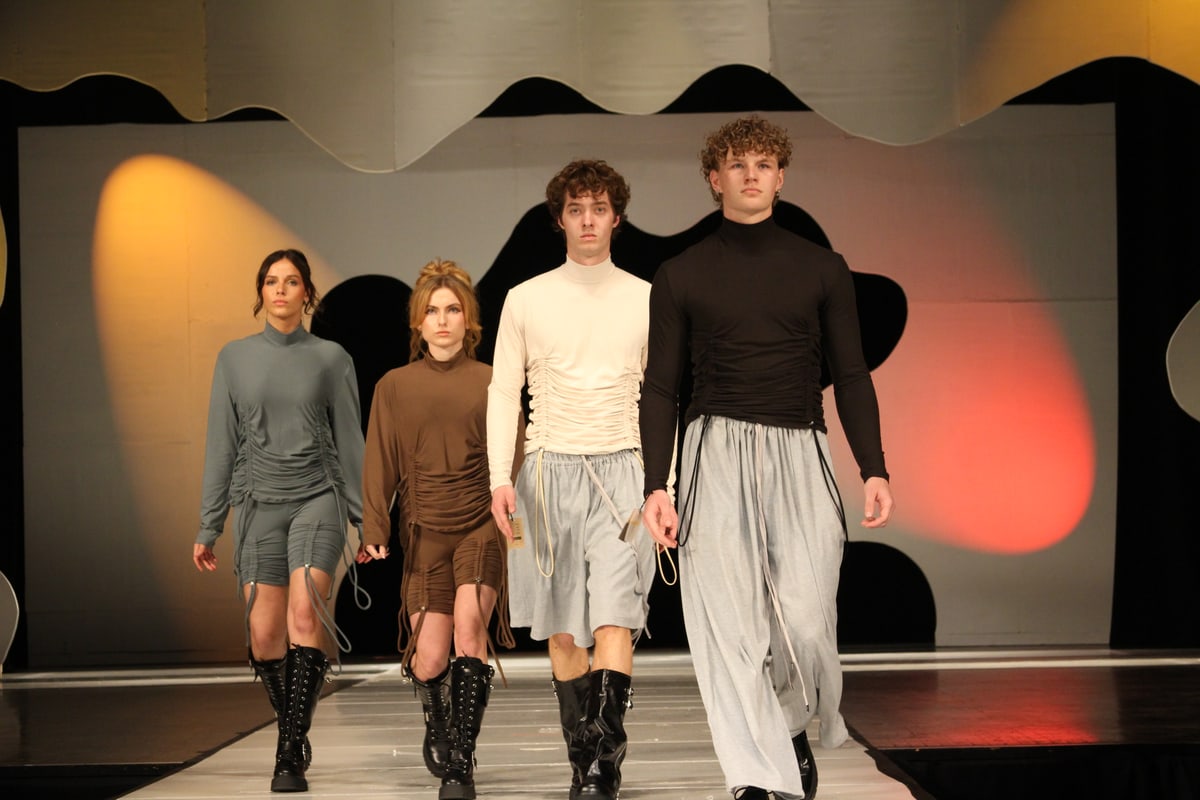 Runway walk — white